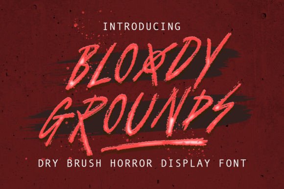 Bloody Grounds Font for Authentic Campaign Designs