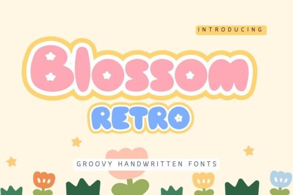 Blossom Retro: The Ultimate Cute Retro Serif for Summer Designs