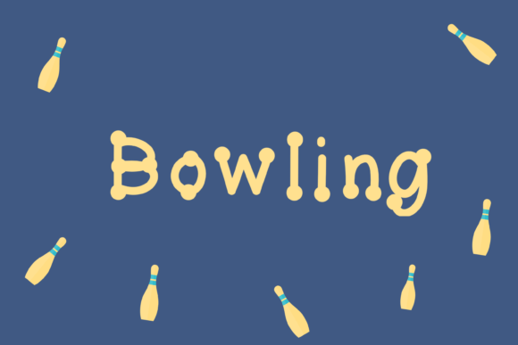 Bowling Font for Friendly Crafts and Handmade Labels