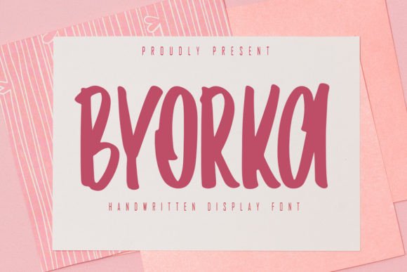 Byorka: A Handwritten Display Font for Personalized Publishing