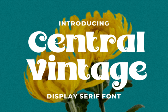 Central Vintage Display Font for Web Design and Branding