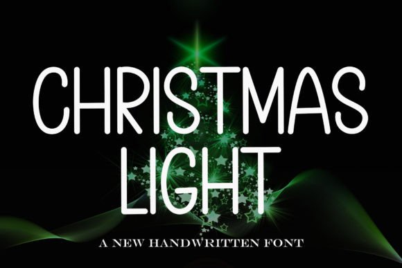 Christmas Light Font for Handmade Creations and Commercial Designs