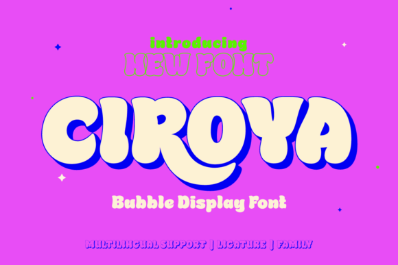 Ciroya: A Bold Display Font for Vibrant Branding