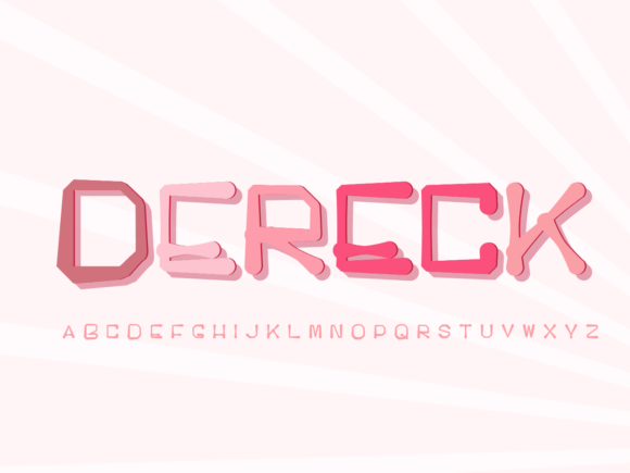 Dereck Display Font for Editorial Design and Creative Projects