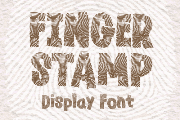 Finger Stamp: A Unique Display Font for Creative Branding