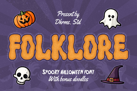 Folklore Font for Spooky and Whimsical Branding