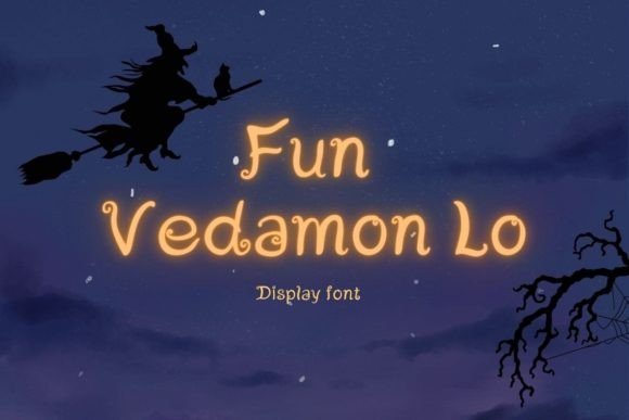 Fun Vedamon Lo: A Quirky Display Font for Bold Campaigns