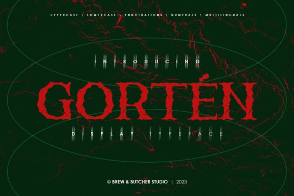 Gorten Display Font for Bold Branding and Creative Design