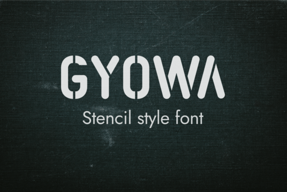 Gyowa: A Modern Stencil Font for Bold Editorial Design