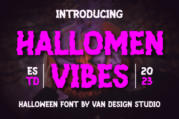 Hallomen Vibes Display Font for Creative Projects