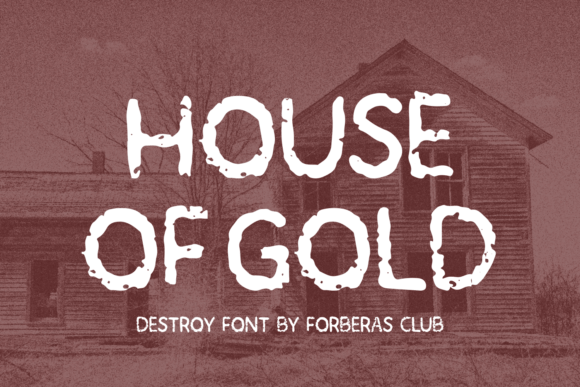 House of Gold: A Whimsical Display Font for Magical Branding