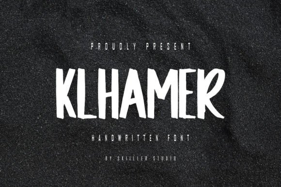 Klhamer: A Handwritten Display Font for Creative Makers
