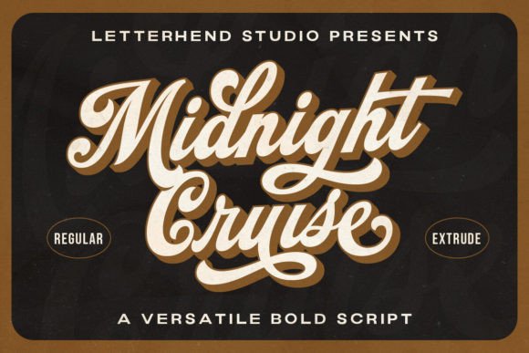 Midnight Cruise: A Bold Script Font for Elegant Editorial Design