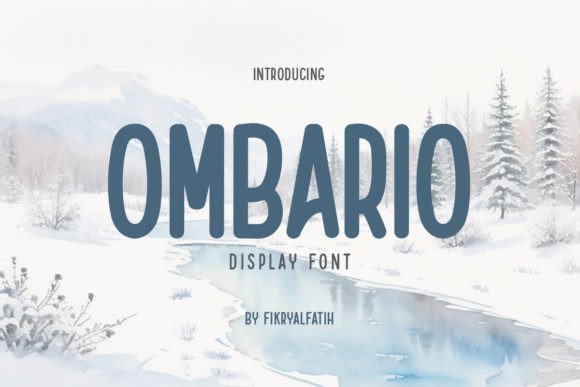 Ombario: A Winter-Inspired Display Font for Editorial Projects