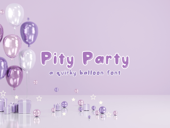 Pity Party Font for Whimsical Campaign Designs