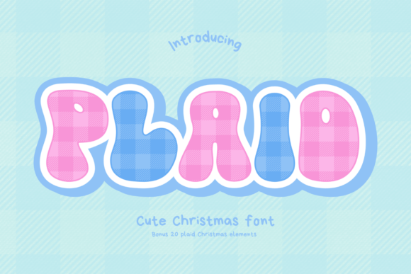 Plaid: The Festive Christmas Display Font for Holiday Campaigns