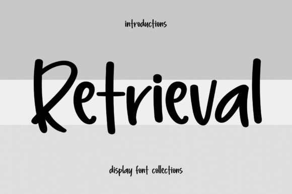 Retrieval: A Bold Font for Branding Projects
