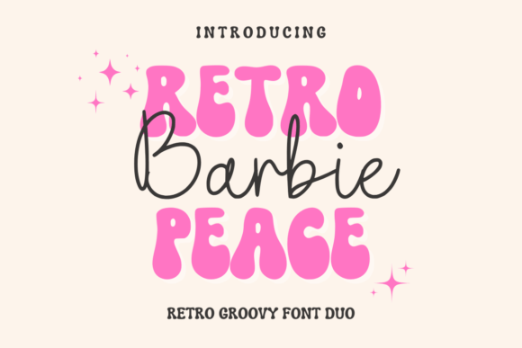 Retro Barbie Peace Font for Vibrant Web Design