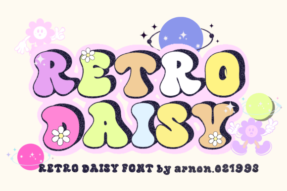 Retro Daisy: The Perfect Display Font for Joyful Branding
