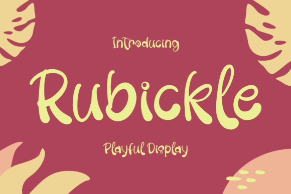 Rubickle: A Display Font That Elevates Brand Identity