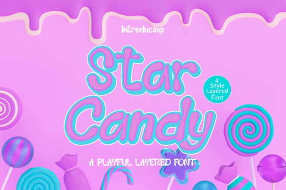 Star Candy: A Display Font for Charming Editorial Designs