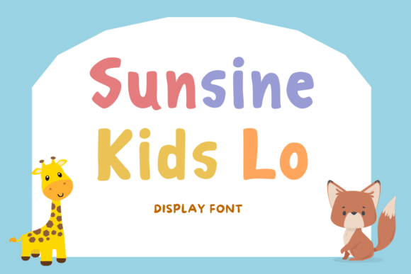 Sunsine Kids Lo: A Playful Font for Creative Projects