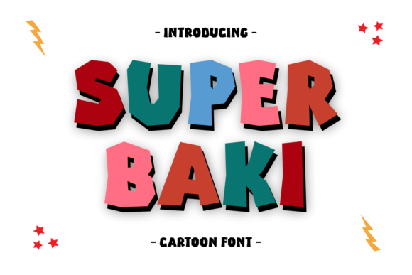 Super Baki: The Bold Display Font for Playful Brand Identity