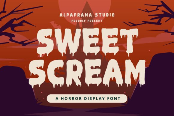 Sweet Scream: A Spooky Display Font for Friendly Branding