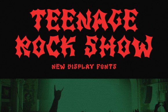 Teenage Rock Show: The Bold Typeface for Handmade Brands