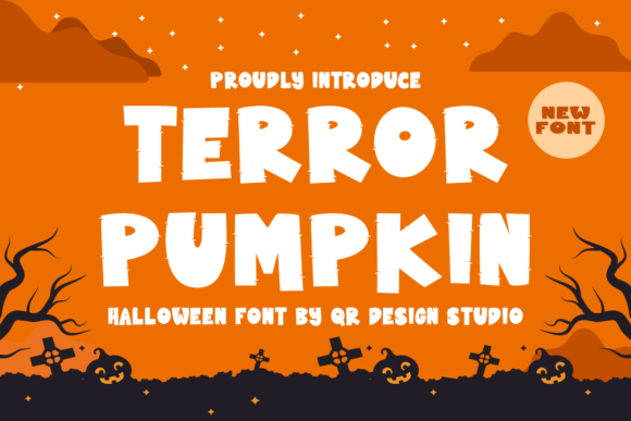 Terror Pumpkin Display Font for Bold Editorial Design