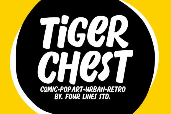 Tiger Chest: The Bold Display Font for Creative Product Design