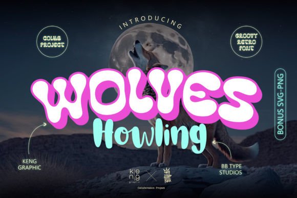Wolves Howling: A Retro Display Font for Creative Makers